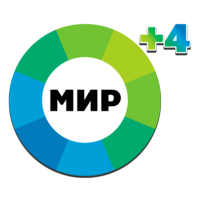 Логотип канала Мир HD (+4)