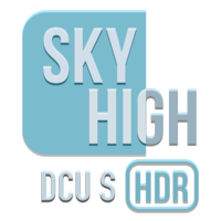Логотип канала SKY HIGH DCU S 4K HDR