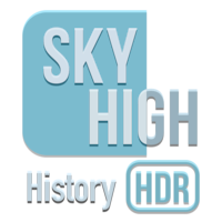 Логотип канала SKY HIGH HISTORY 4K HDR